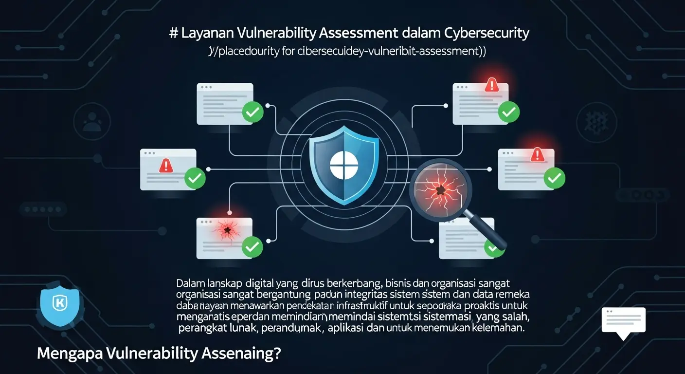 Layanan Vulnerability Assessment dalam Cybersecurity Artikel ini membahas pentingnya layanan vulnerability assessment dalam cybersecurity, mengidentifikasi dan mengatasi celah keamanan.