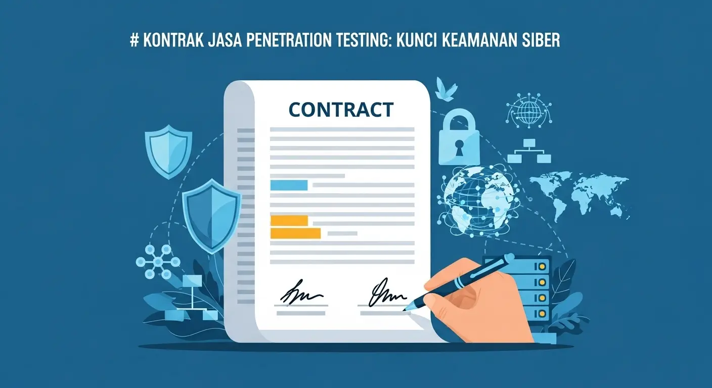Kontrak Jasa Penetration Testing: Kunci Keamanan Siber Mengenal pentingnya kontrak dalam jasa penetration testing untuk cybersecurity. Temukan wawasan mendalam dan keuntungan yang bisa didapat.