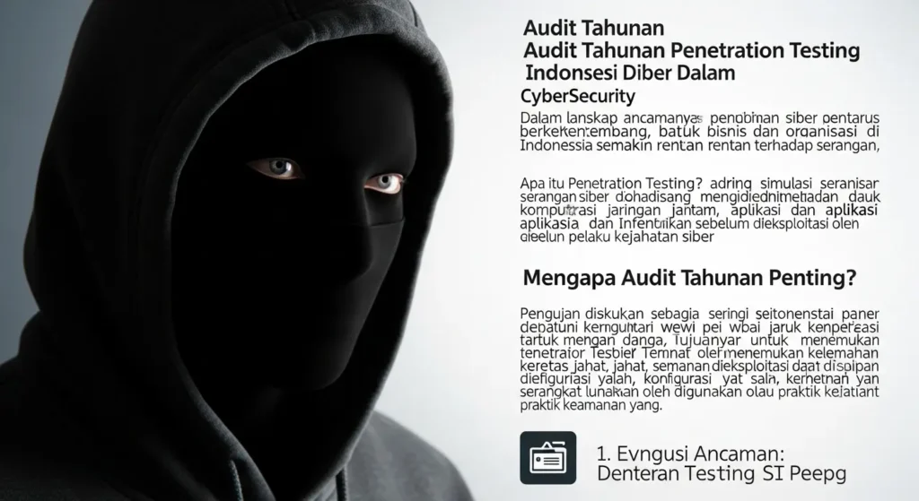 Audit Tahunan Penetration Testing Indonesia Dalam Cybersecurity Artikel ini membahas pentingnya audit tahunan penetration testing untuk keamanan siber di Indonesia.