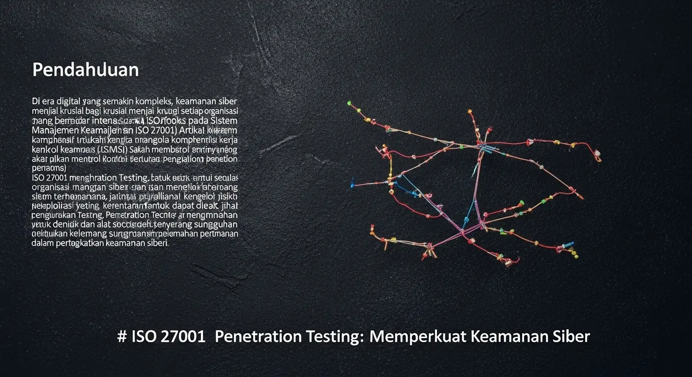 ISO 27001 Penetration Testing untuk Keamanan Siber Artikel ini membahas peran penting penetration testing dalam konteks ISO 27001 untuk meningkatkan keamanan siber.
