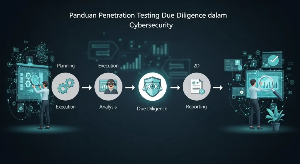 Panduan Penetration Testing Due Diligence dalam Cybersecurity Artikel ini menjelaskan langkah-langkah dan pentingnya penetration testing due diligence dalam cybersecurity, untuk membantu organisasi melindungi diri dari serangan siber.
