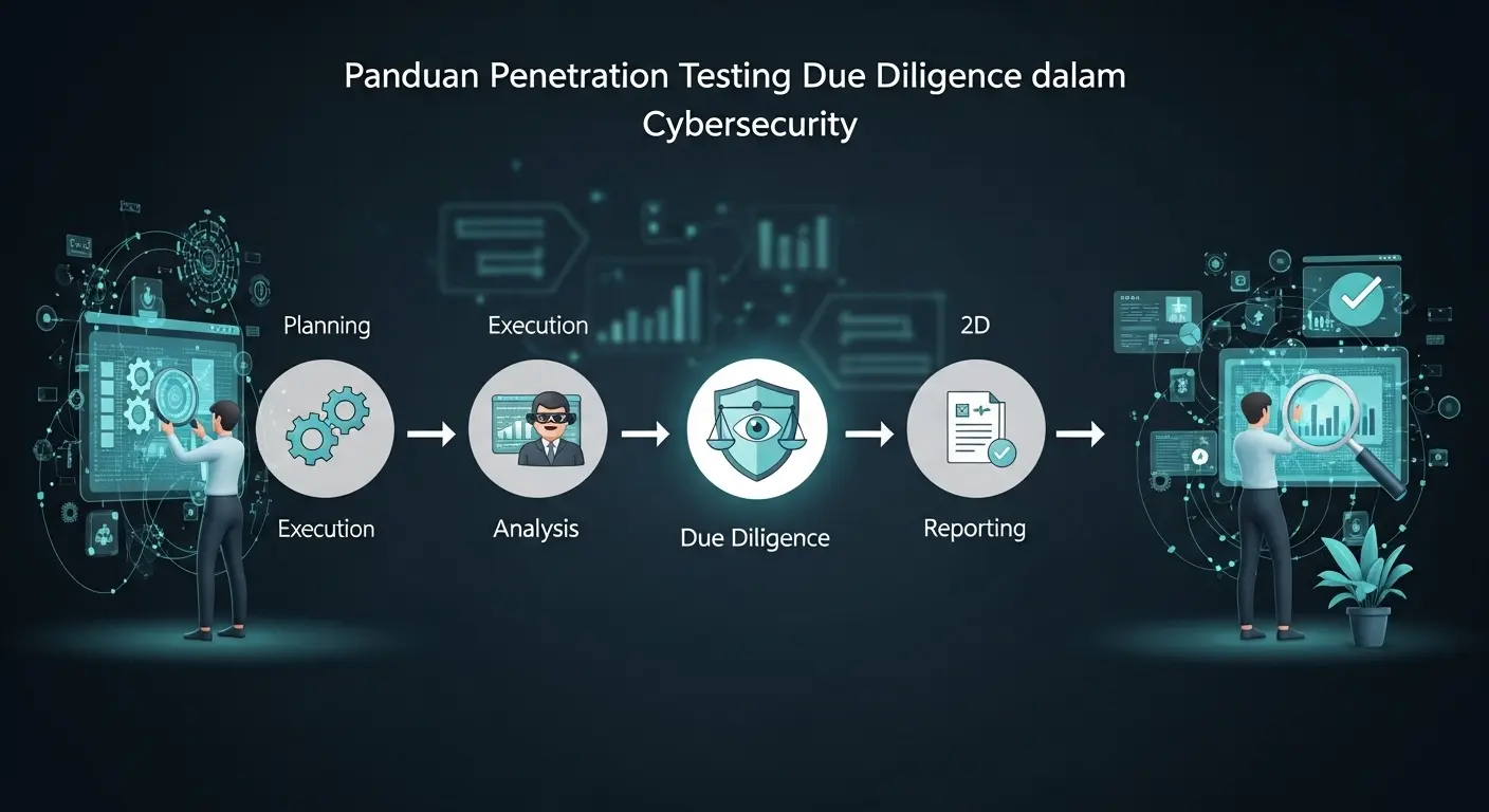 Panduan Penetration Testing Due Diligence dalam Cybersecurity Artikel ini menjelaskan langkah-langkah dan pentingnya penetration testing due diligence dalam cybersecurity, untuk membantu organisasi melindungi diri dari serangan siber.