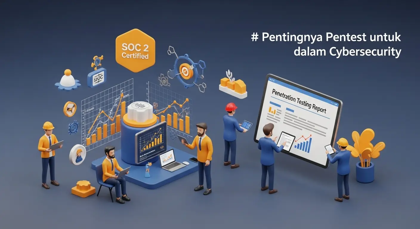 Pentingnya Pentest untuk Sertifikasi SOC 2 dalam Cybersecurity Artikel ini membahas pentingnya pentest untuk sertifikasi SOC 2 dalam dunia cybersecurity, dengan fokus pada peran Widya Security sebagai penyedia layanan penetration testing.