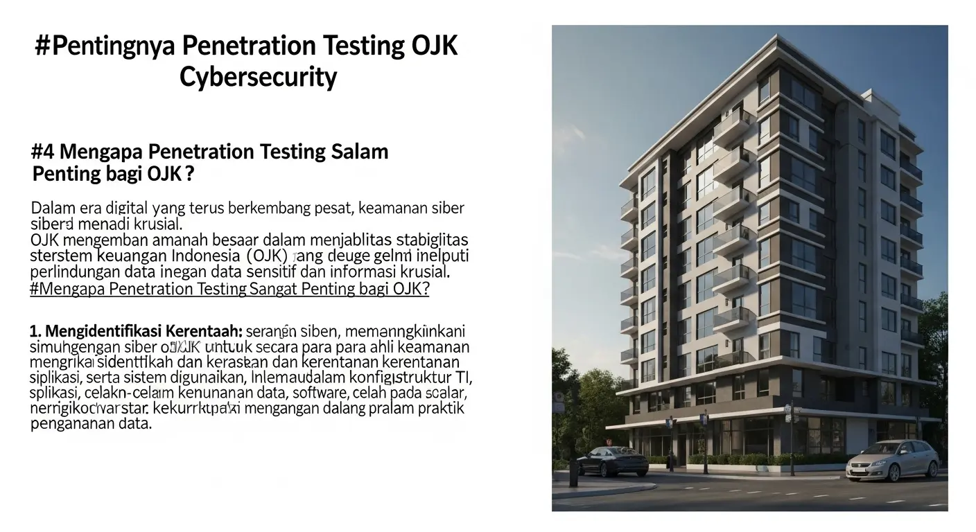 Pentingnya Penetration Testing OJK dalam Cybersecurity Artikel ini membahas mengenai pentingnya penetration testing bagi OJK dalam menjaga keamanan informasi dan data di dunia siber.