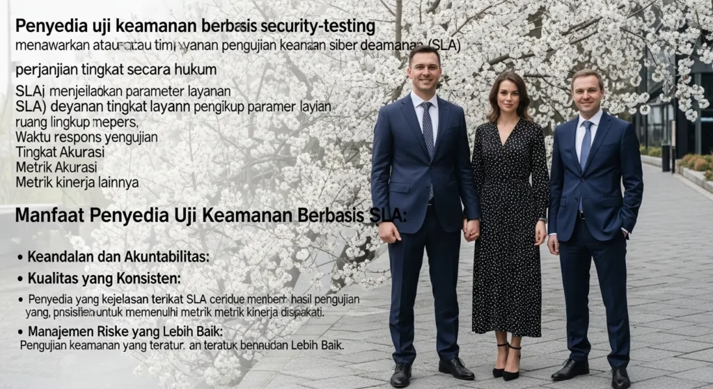 Penyedia Uji Keamanan Berbasis SLA dalam Bidang Cybersecurity Ulasan tentang penyedia uji keamanan berbasis SLA serta pentingnya dalam bidang cybersecurity, termasuk manfaat, proses, dan cara memilih penyedia yang tepat.