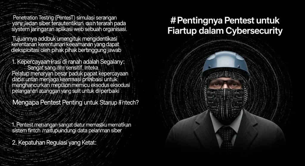 Pentingnya Pentest untuk Startup Fintech dalam Cybersecurity Artikel ini membahas pentingnya penetration testing untuk startup fintech dalam menjaga keamanan siber.