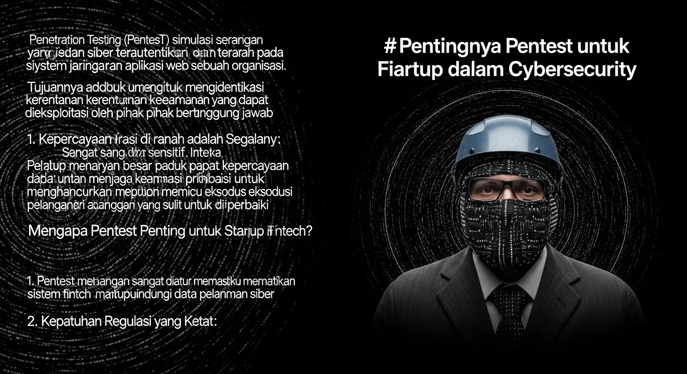 Pentingnya Pentest untuk Startup Fintech dalam Cybersecurity Artikel ini membahas pentingnya penetration testing untuk startup fintech dalam menjaga keamanan siber.