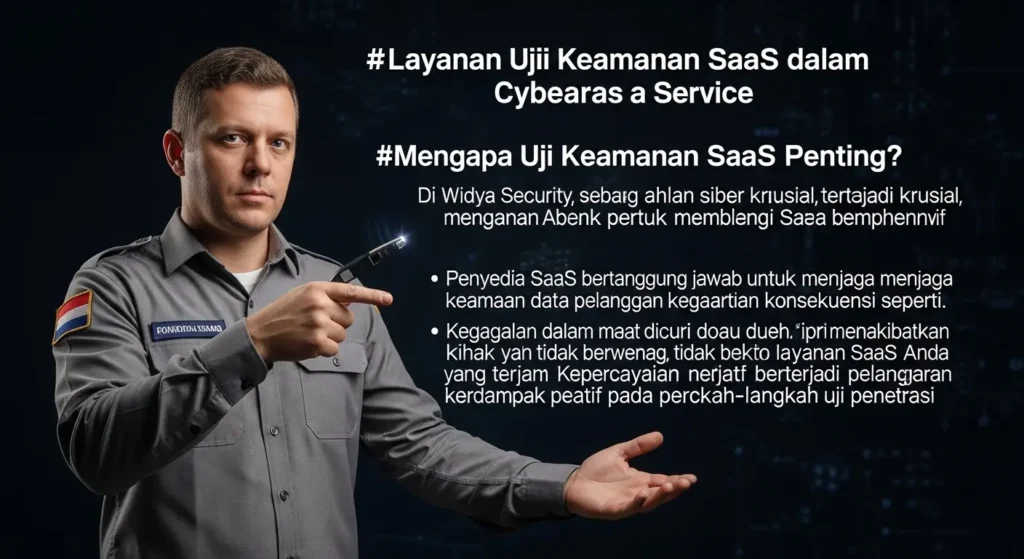 Layanan Uji Keamanan SaaS dalam Cybersecurity Panduan lengkap tentang layanan uji keamanan SaaS dalam bidang cybersecurity oleh Widya Security. Temukan langkah-langkah dan pentingnya uji penetrasi.
