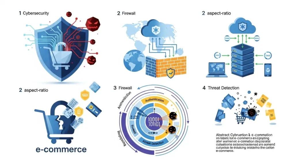 Pentingnya Perlindungan Data E-Commerce dalam Cybersecurity Artikel ini membahas pentingnya perlindungan data dalam e-commerce, ancaman yang ada, serta strategi implementasi keamanan yang dapat diadopsi oleh bisnis online.