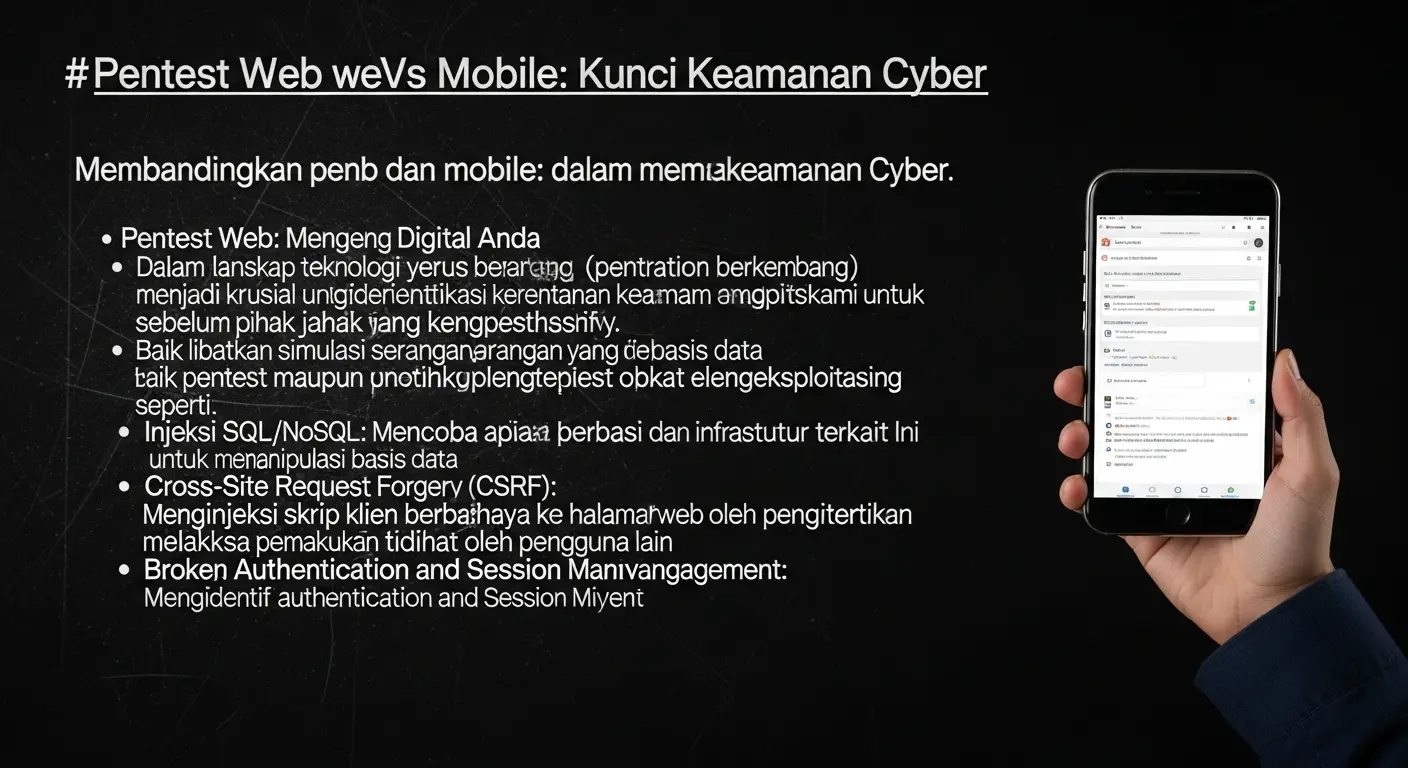 Pentest Web vs Mobile: Kunci Keamanan Cyber Membandingkan pentest web dan mobile dalam memastikan keamanan siber.