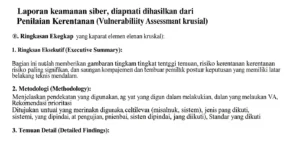VA: Laporan Lengkap dalam Cybersecurity Mempelajari tentang VA dalam cybersecurity dengan fokus pada taua laporan lengkap dan pentingnya penilaian kerentanan.
