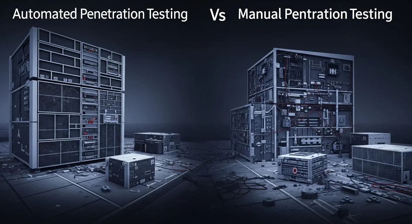 Automated vs Manual Penetration Testing dalam Keamanan Cyber Pahami perbedaan dan keuntungan antara automated vs manual penetration testing untuk keamanan siber yang lebih baik.