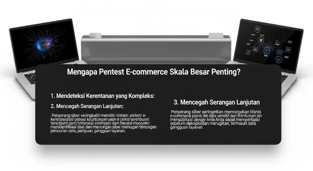 Pentest E-Commerce Skala Besar untuk Keamanan Cyber Anda Pelajari tentang pentingnya pentest e-commerce skala besar dalam cybersecurity dan bagaimana Widya Security dapat membantu Anda melindungi bisnis Anda.