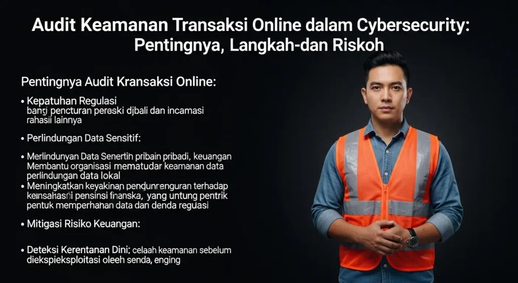 Audit Keamanan Transaksi Online dalam Cybersecurity Panduan lengkap tentang audit keamanan transaksi online untuk cybersecurity, pentingnya, langkah-langkah, dan risiko yang dihadapi.