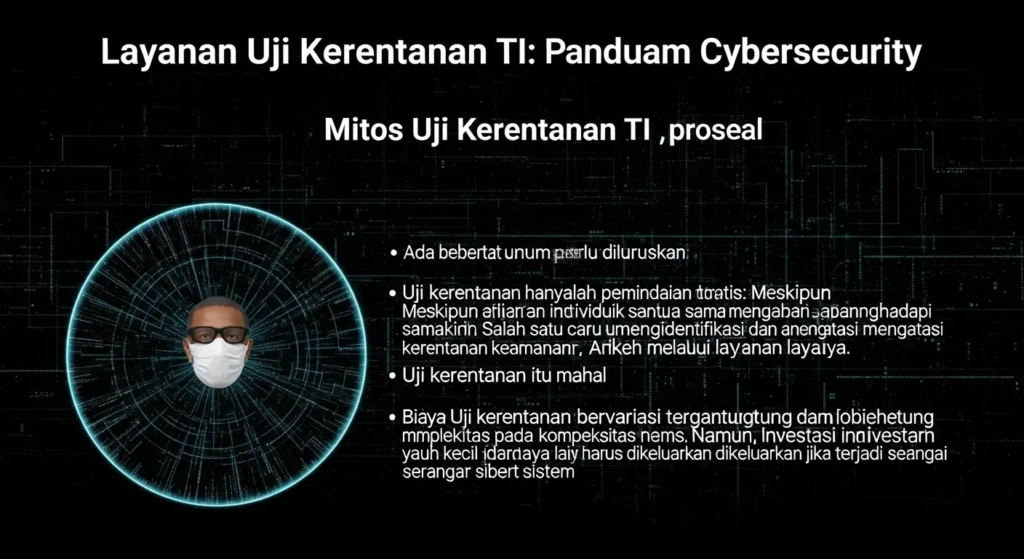 Layanan Uji Kerentanan TI dalam Bidang Cybersecurity Artikel ini membahas tentang layanan uji kerentanan TI, mitos, manfaat, dan prosesnya dalam bidang cybersecurity.
