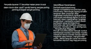 Mengapa Penyedia Layanan IT Security Audit Penting di Cybersecurity? Artikel ini membahas pentingnya penyedia layanan IT security audit di dunia cybersecurity dengan fokus pada Widya Security.