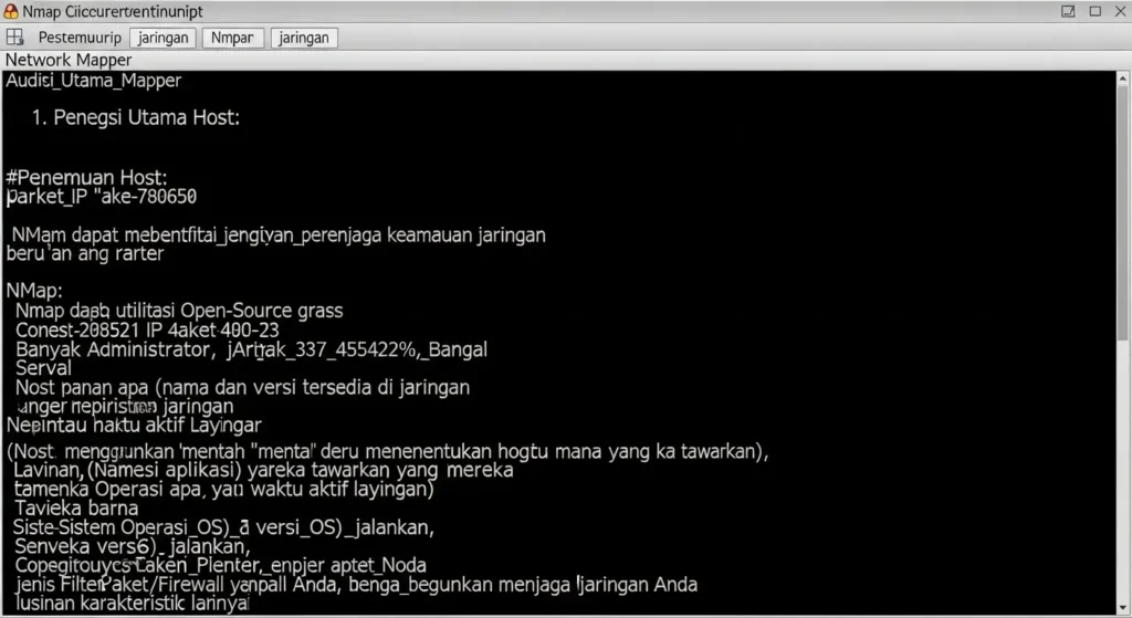 Mengenal Network Mapper dalam Cybersecurity Artikel ini membahas tentang Network Mapper (Nmap), alat penting dalam cybersecurity yang digunakan untuk audit dan pemetaan jaringan. Pelajari lebih lanjut tentang fungsi dan pengunaan Nmap untuk menjaga keamanan jaringan.