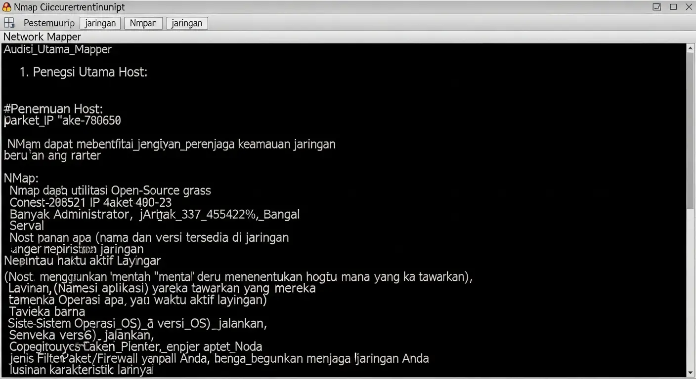 Mengenal Network Mapper dalam Cybersecurity Artikel ini membahas tentang Network Mapper (Nmap), alat penting dalam cybersecurity yang digunakan untuk audit dan pemetaan jaringan. Pelajari lebih lanjut tentang fungsi dan pengunaan Nmap untuk menjaga keamanan jaringan.