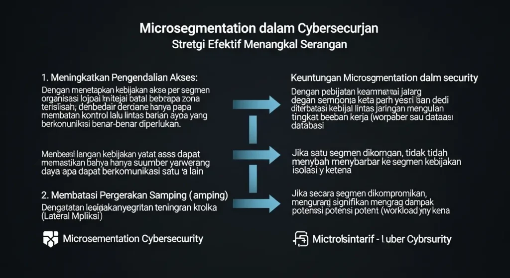 Microsegmentation dalam Cybersecurity: Strategi Efektif Menangkal Serangan Temukan apa itu microsegmentation, keuntungannya dalam cybersecurity, dan cara menerapkannya untuk melindungi aset Anda.