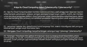 Cloud Computing dalam Cybersecurity: Tanya Jawab Artikel ini membahas tentang cloud computing dalam bidang cybersecurity dengan pendekatan tanya jawab. Mengupas pentingnya penetration testing dan peran Widya Security.