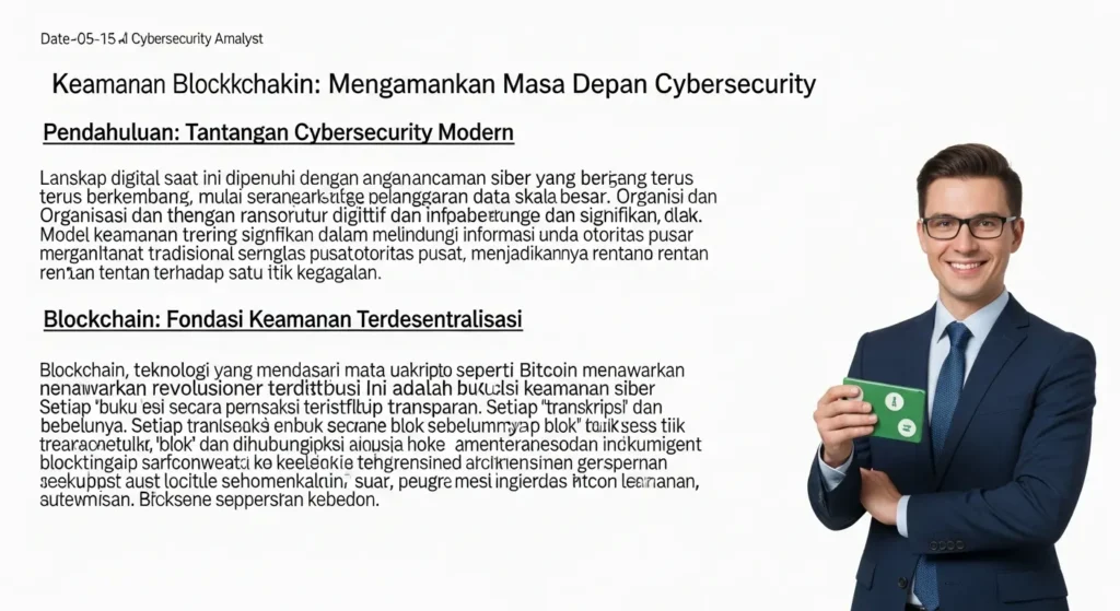 Blockchain Security: Mengamankan Masa Depan Cybersecurity Artikel tentang keamanan blockchain dalam cybersecurity, menjelaskan pentingnya dan bagaimana teknologi ini bekerja.