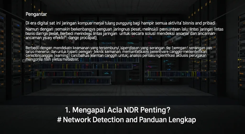Panduan Lengkap Network Detection Response di Cybersecurity Pelajari tentang Network Detection Response dan bagaimana penerapannya dalam cybersecurity dengan panduan yang ramah dan mudah dipahami.
