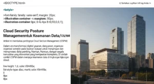 Cloud Security Posture Management untuk Keamanan Data Artikel ini membahas pentingnya Cloud Security Posture Management dalam dunia keamanan siber.