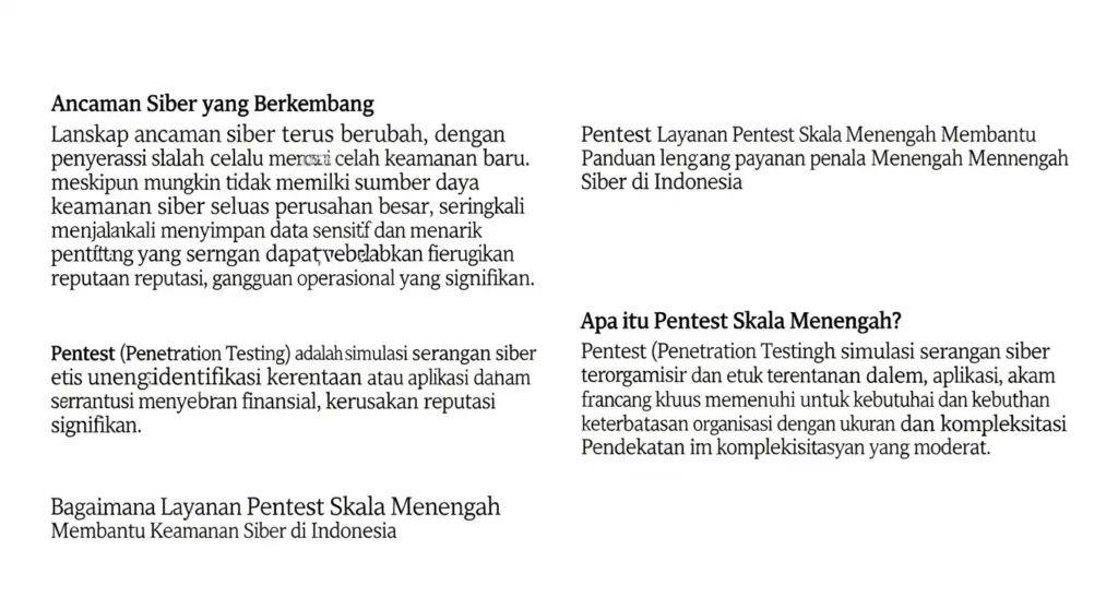 Bagaimana Layanan Pentest Skala Menengah Membantu Keamanan Siber Panduan lengkap tentang layanan pentest skala menengah dalam keamanan siber di Indonesia.