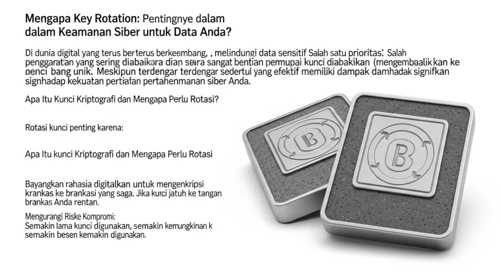 Key Rotation: Pentingnya dalam Keamanan Siber untuk Data Anda Pelajari pentingnya key rotation dalam dunia cybersecurity dan bagaimana implementasinya dapat melindungi data Anda.