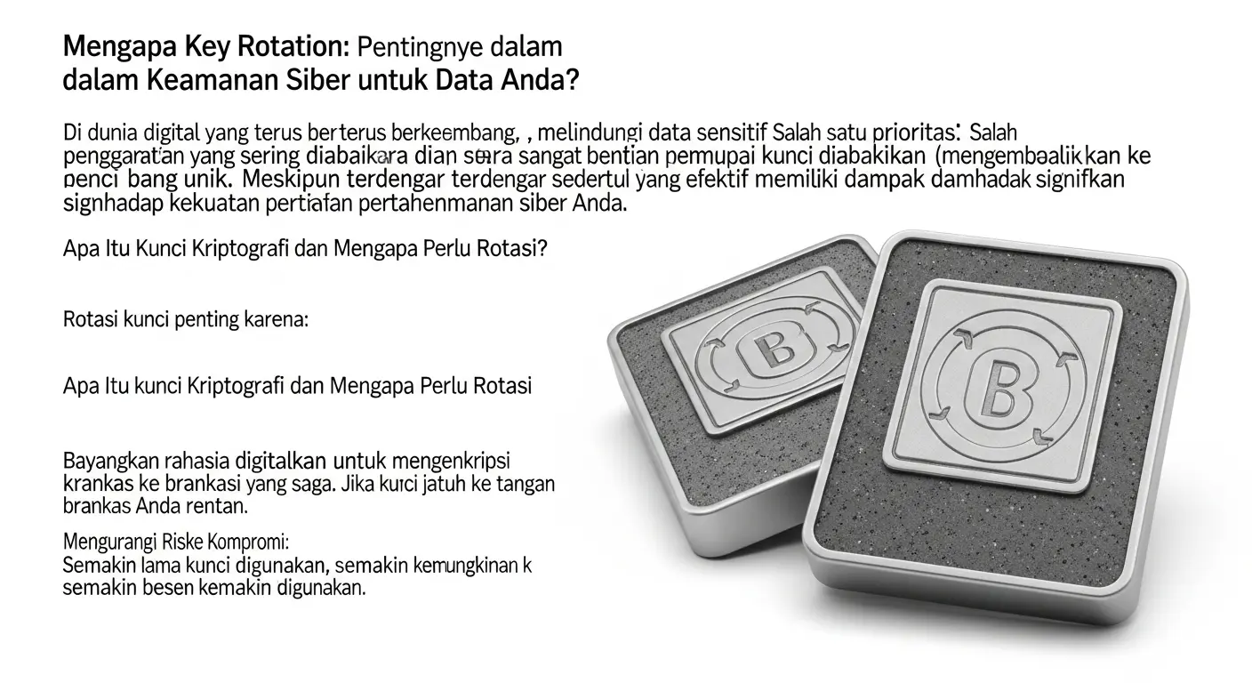 Key Rotation: Pentingnya dalam Keamanan Siber untuk Data Anda Pelajari pentingnya key rotation dalam dunia cybersecurity dan bagaimana implementasinya dapat melindungi data Anda.