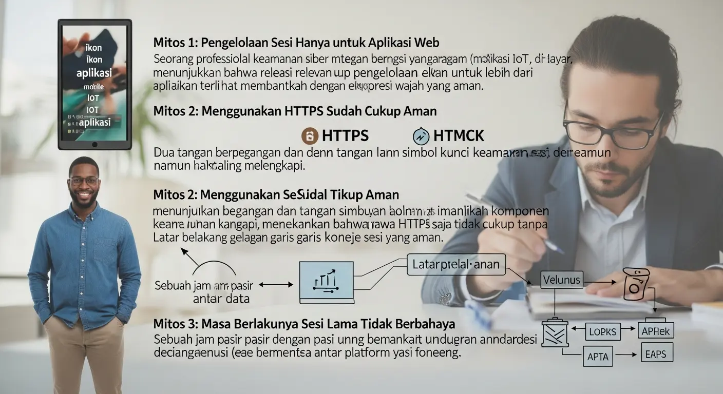 Mitos Seputar Session Management Policy dalam Cybersecurity Artikel ini membahas berbagai mitos seputar Session Management Policy dalam cybersecurity dan memberikan pandangan jelas tentang pentingnya pengelolaan sesi dalam keamanan data.