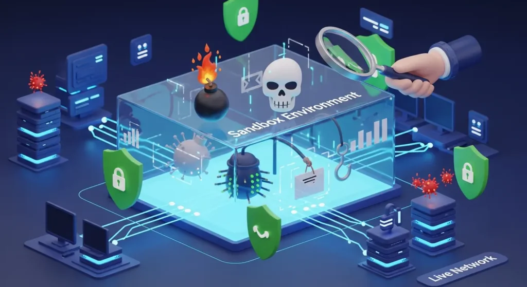 Mengenal Sandbox Environment dalam Cybersecurity Artikel ini membahas tentang pentingnya Sandbox Environment dalam keamanan siber, memberikan informasi tentang cara kerjanya, manfaat, dan penerapannya.