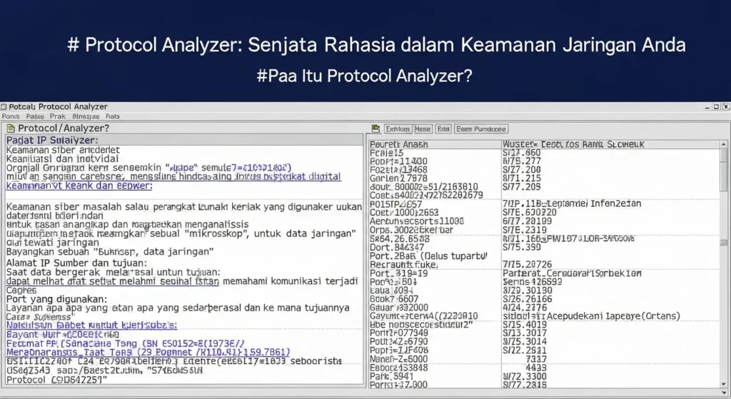 Protocol Analyzer: Alat Penting dalam Keamanan Siber Pelajari tentang protocol analyzer, alat penting dalam cybersecurity, dan bagaimana penggunaannya dapat meningkatkan keamanan jaringan Anda dengan Widya Security.