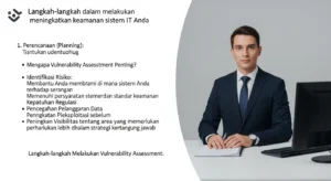 Vulnerability Assessment: Kunci Keamanan Cybersecurity Anda Pelajari langkah-langkah penting dalam melakukan vulnerability assessment untuk meningkatkan keamanan sistem IT Anda.