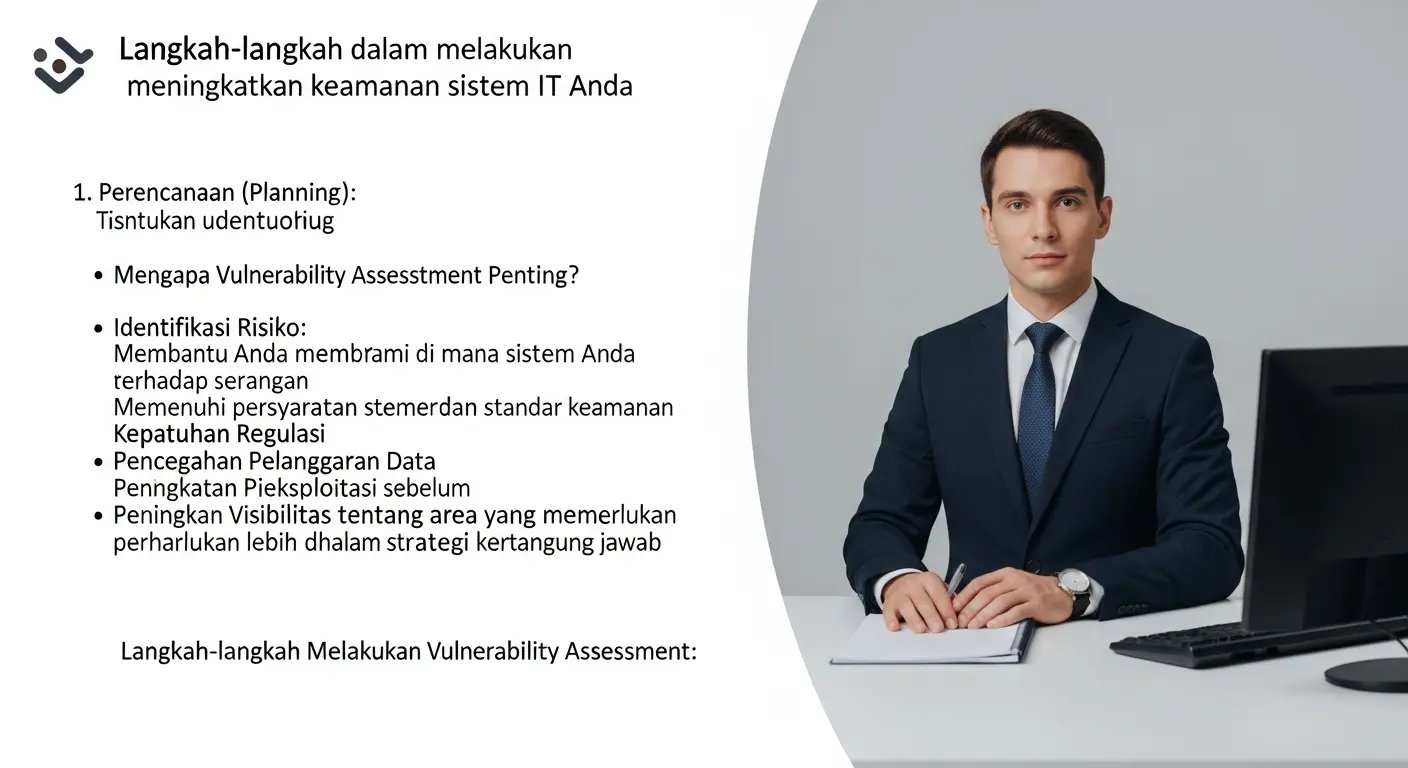 Vulnerability Assessment: Kunci Keamanan Cybersecurity Anda Pelajari langkah-langkah penting dalam melakukan vulnerability assessment untuk meningkatkan keamanan sistem IT Anda.