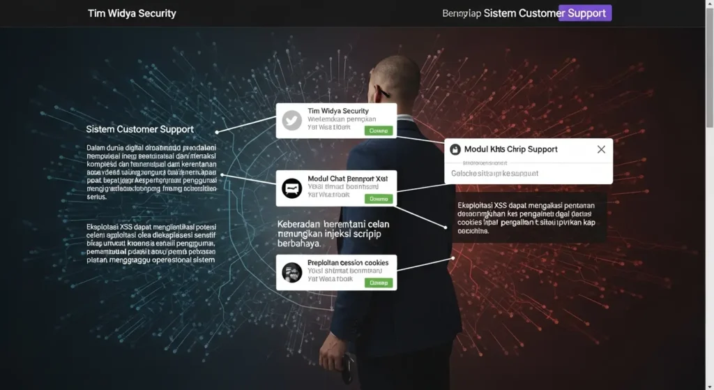 Ulasan Pentest Sistem Customer Support E-Commerce Artikel mengenai pentest sistem customer support e-commerce oleh Widya Security, berfokus pada cybersecurity dan perlindungan terhadap data pengguna.