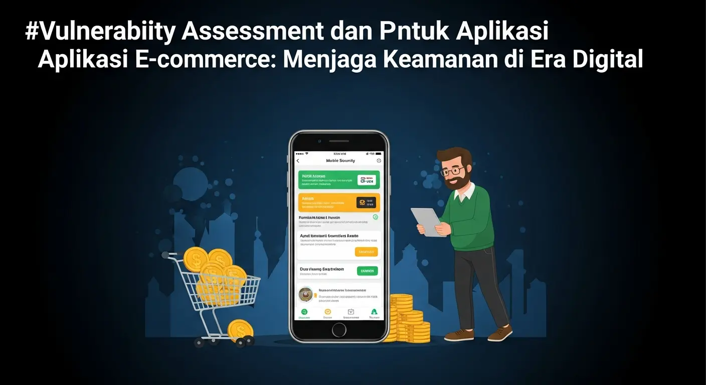 VA dan PT Aplikasi Mobile E-Commerce dalam Cybersecurity Artikel ini membahas pentingnya Vulnerability Assessment dan Penetration Testing untuk aplikasi mobile e-commerce dalam konteks cybersecurity.