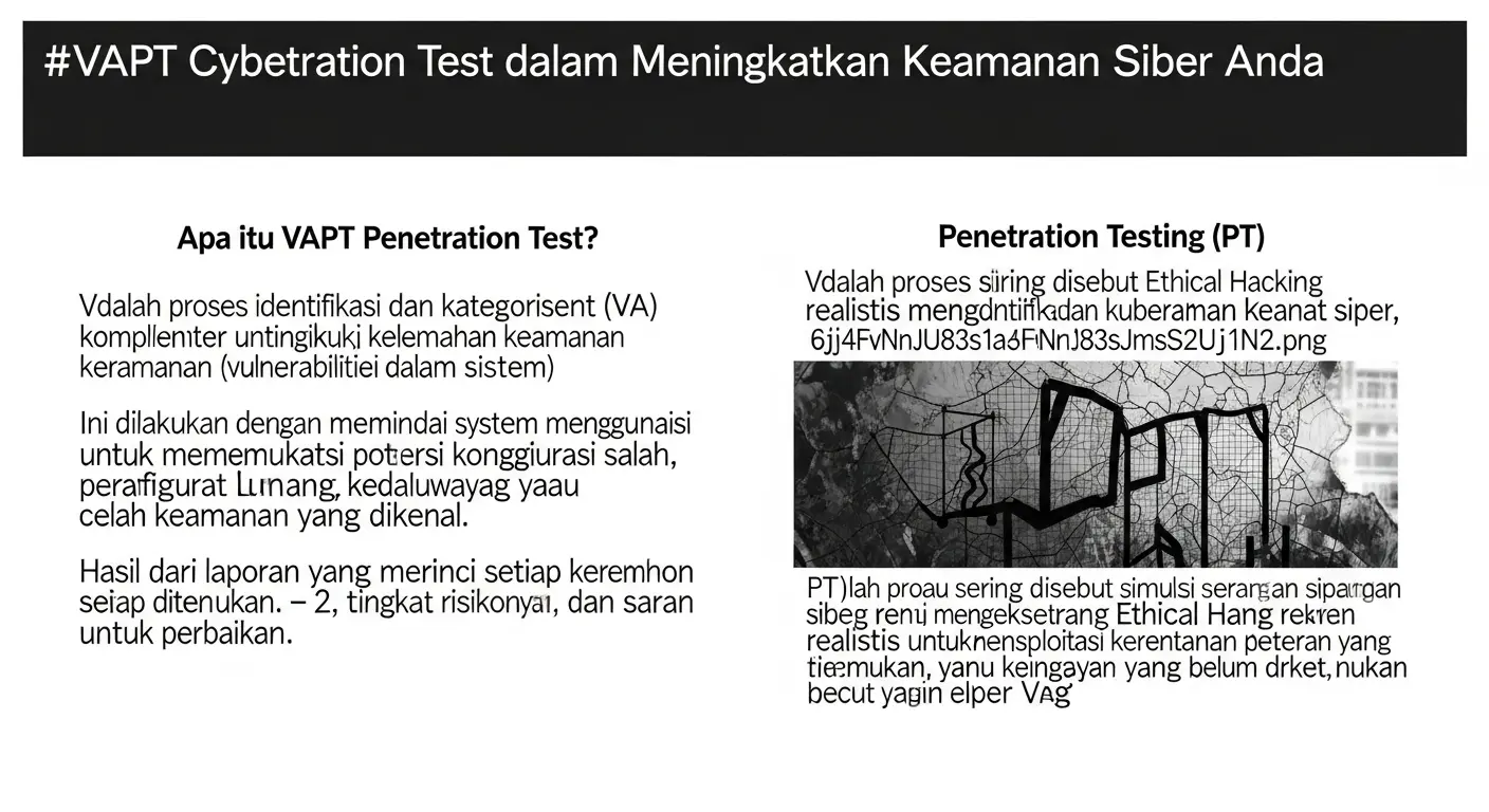 VAPT Penetration Test dalam Cybersecurity Pelajari tentang VAPT penetration test dan bagaimana Widya Security membantu dalam meningkatkan keamanan siber Anda.