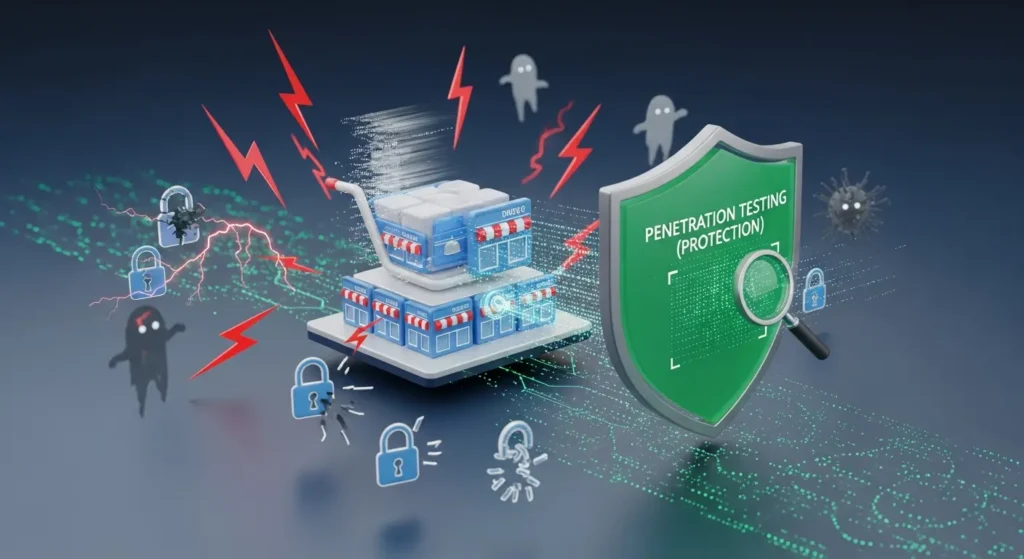Jasa Uji Penetrasi Platform E-Commerce: Keamanan Cyber Artikel ini membahas pentingnya jasa uji penetrasi pada platform e-commerce untuk keamanan cyber dan solusi dari Widya Security.