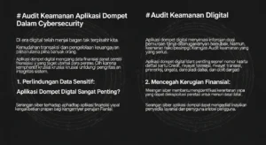 Audit Keamanan Aplikasi Dompet Digital dalam Cybersecurity Artikel ini menjelaskan pentingnya audit keamanan aplikasi dompet digital dalam cybersecurity dan bagaimana Widya Security dapat membantu.