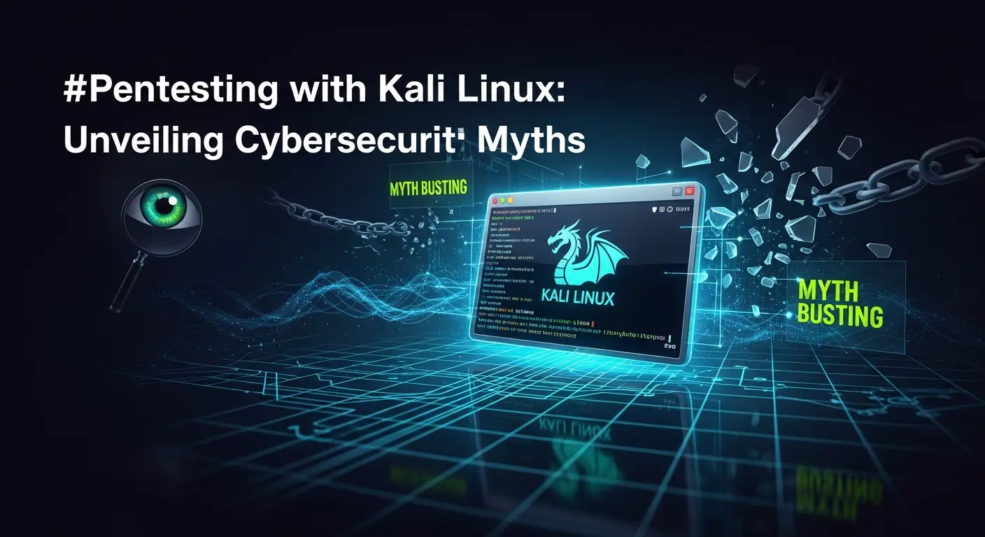 Pentesting dengan Kali Linux: Mengungkap Mitos dalam Cybersecurity Artikel ini mengupas pentingnya penetration testing menggunakan Kali Linux dalam cybersecurity, membongkar mitos yang umum beredar.