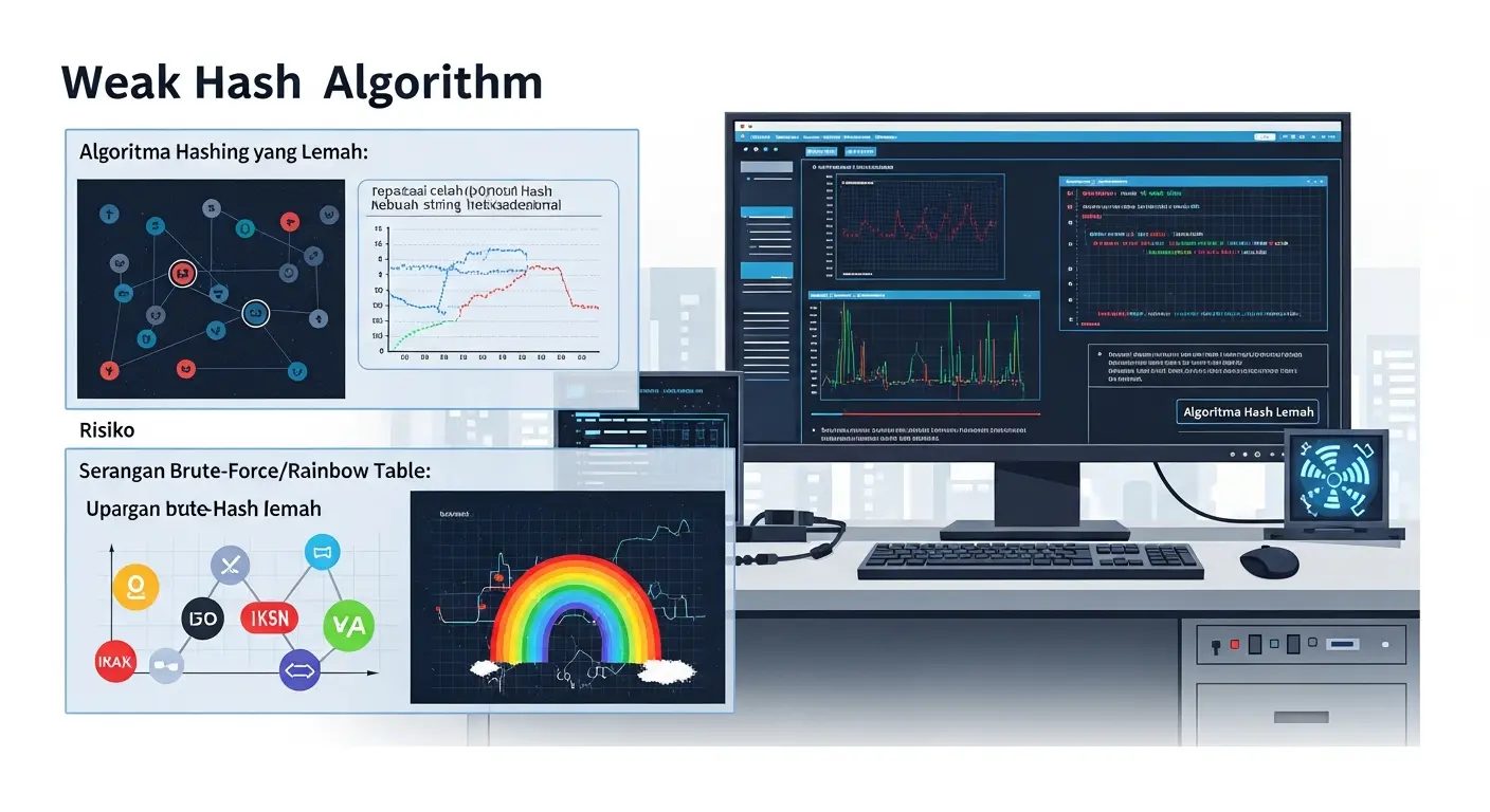 Weak Hash Algorithm: Rincian dan Dampaknya di Cybersecurity Artikel ini membahas tentang Weak Hash Algorithm dalam cybersecurity, serta risiko dan solusinya.