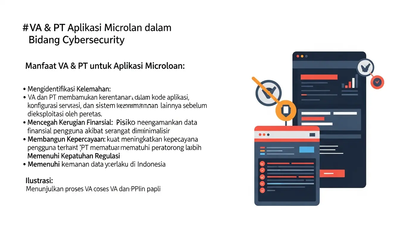 VA & PT Aplikasi Microloan dalam Bidang Cybersecurity Menjelajahi pentingnya VA dan PT dalam meningkatkan keamanan aplikasi microloan di Indonesia dengan fokus pada cybersecurity.