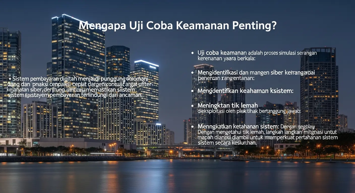 Uji Coba Keamanan Sistem Pembayaran dalam Bidang Cybersecurity Artikel tentang pentingnya uji coba keamanan sistem pembayaran dalam cybersecurity, dengan fokus pada peran Widya Security.