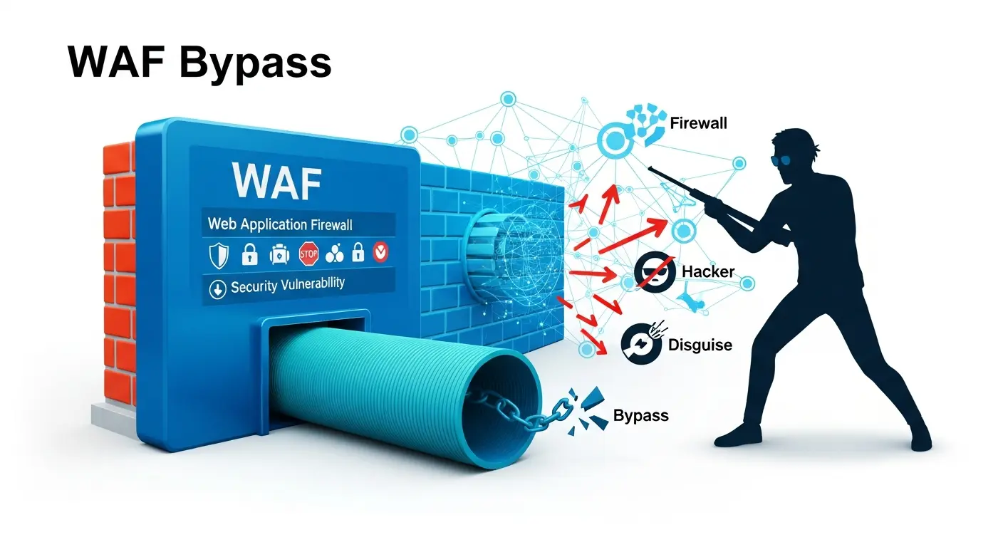 WAF Bypass dalam Keamanan Siber: Tantangan dan Solusi Menggali berbagai tantangan dan solusi terkait WAF Bypass dalam dunia keamaanan siber.