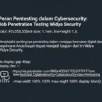 Peran Pentesting dalam Cybersecurity: Job Penetration Testing