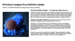 Panduan Lengkap Virus Definition Update dalam Cybersecurity Artikel ini menjelaskan tentang Virus Definition Update dan pentingnya dalam cybersecurity, dari sudut pandang pribadi di Widya Security.