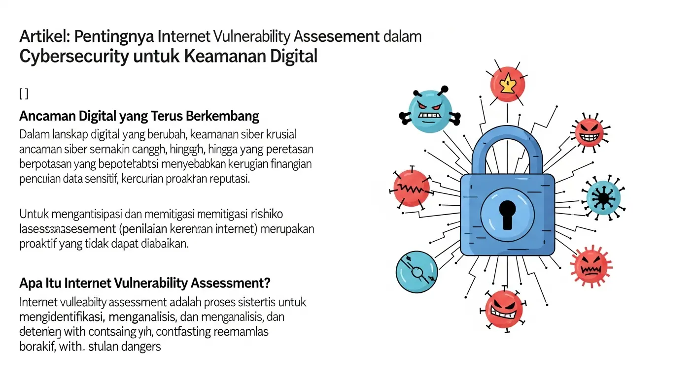 Internet Vulnerability Assessment dalam Cybersecurity untuk Keamanan Digital Artikel ini membahas pentingnya internet vulnerability assessment dalam cybersecurity, terutama bagi perusahaan untuk melindungi aset digital mereka.