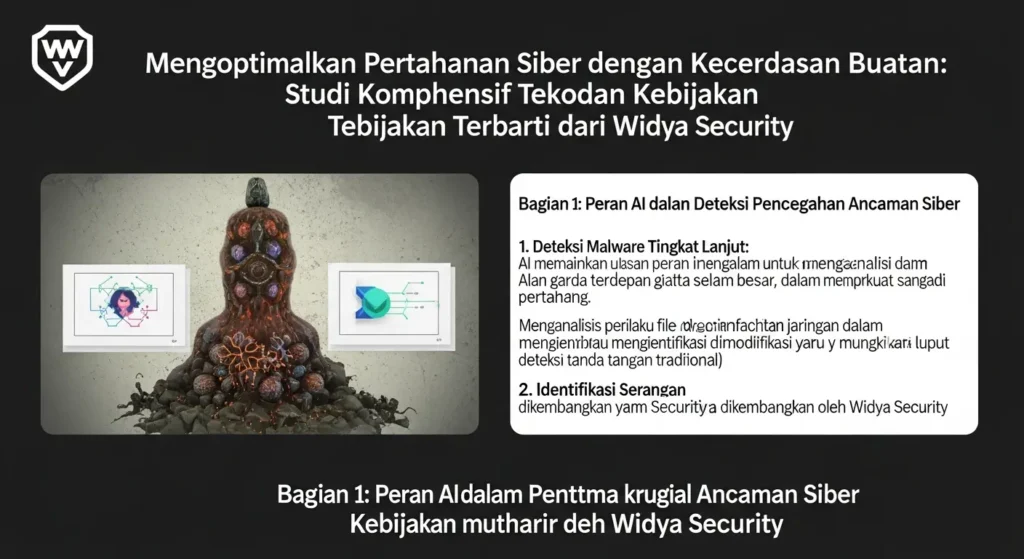 AI Security dalam Cybersecurity: Ulasan Mendalam Artikel mendalam tentang peran AI dalam cybersecurity dengan fokus pada teknologi dan kebijakan terbaru dari Widya Security.