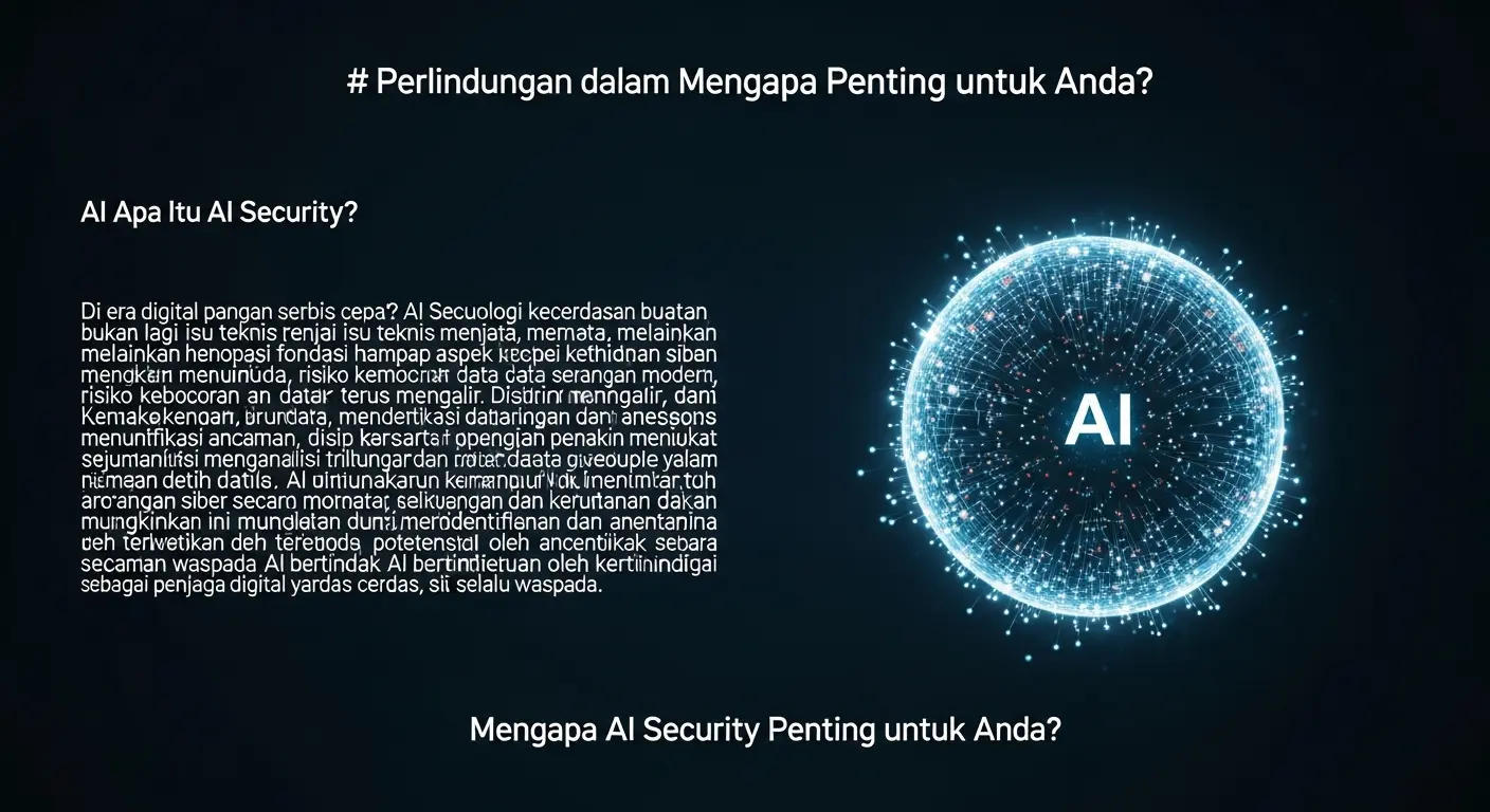 AI Security dalam Cybersecurity: Mengapa Penting untuk Anda? Artikel ini menjelaskan pentingnya AI Security dalam cybersecurity dan dampaknya dalam perlindungan data.